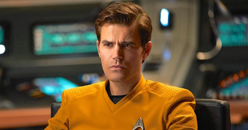 Paul Wesley as Captain Kirk in Star Trek Strange New Worlds