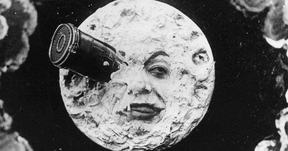The moon in Trip to the Moon (1902).